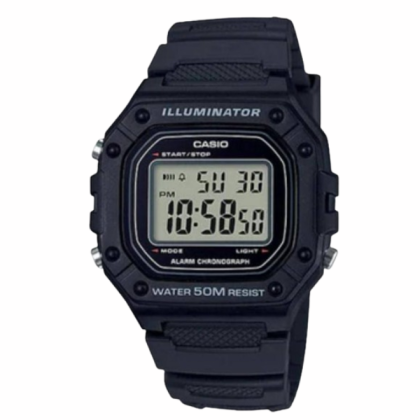 CASIO GENERAL W-218H-1AVDF Black Strap Digital Watch